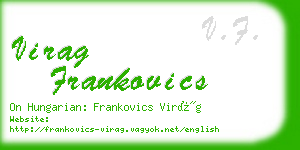 virag frankovics business card